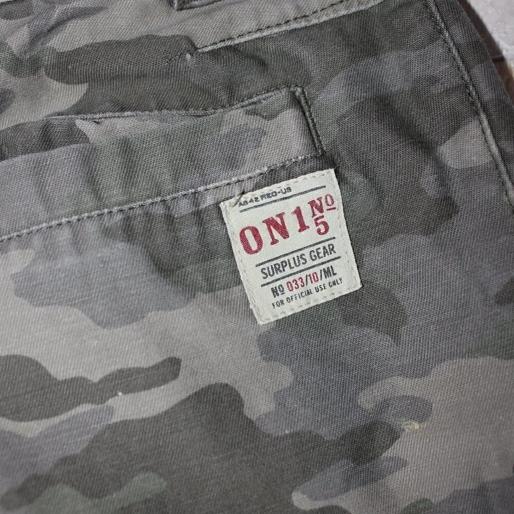 Boys Old Navy Green Olive Camo Camouflage Carpenter Cargo Pants Size 14